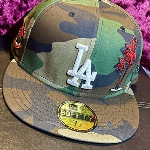 LA Dodgers 50th Anniversary palm tree new era
